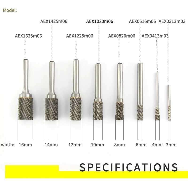 Jual Binoax Mata Bor Tungsten Carbide Rotary File Cylindrical Cutter ...