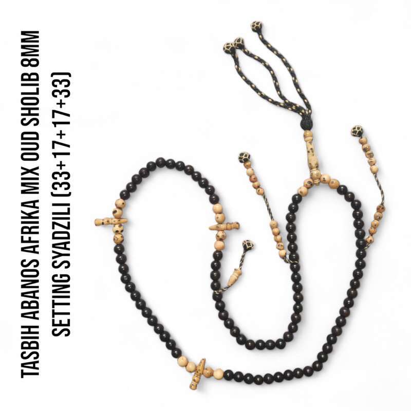 Jual Tasbih Kayu Abanus/abanos (kayu Tongkat Syaikh Abdul Qadir Al Jailani) Hitam Original Mesir