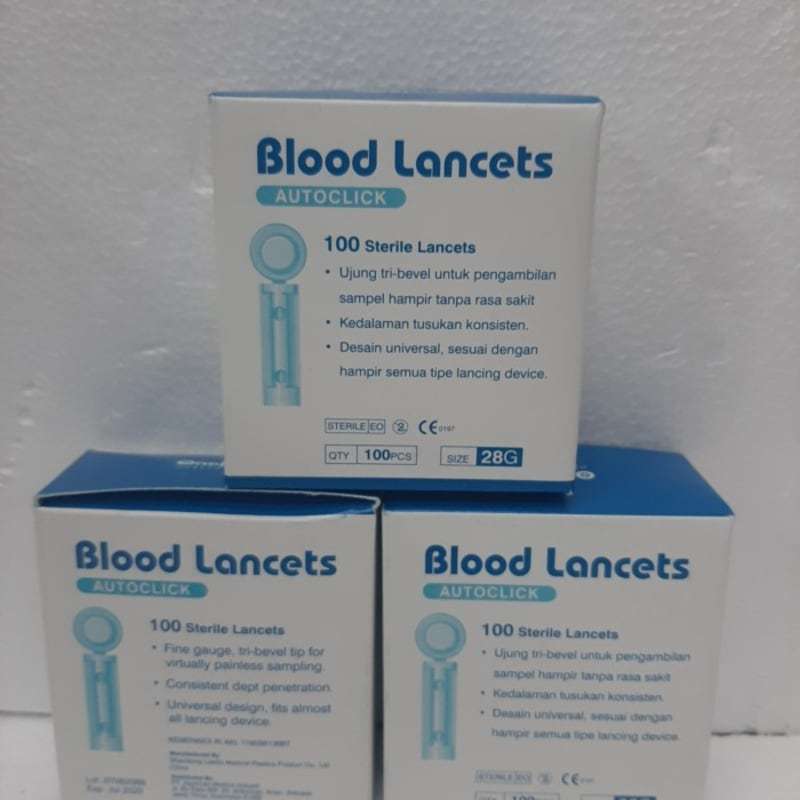 Jual Blood Lancet Onemed 28g Isi 100 Pcs 26g Di Seller Link Pharmacy Link Pharmacy Kota
