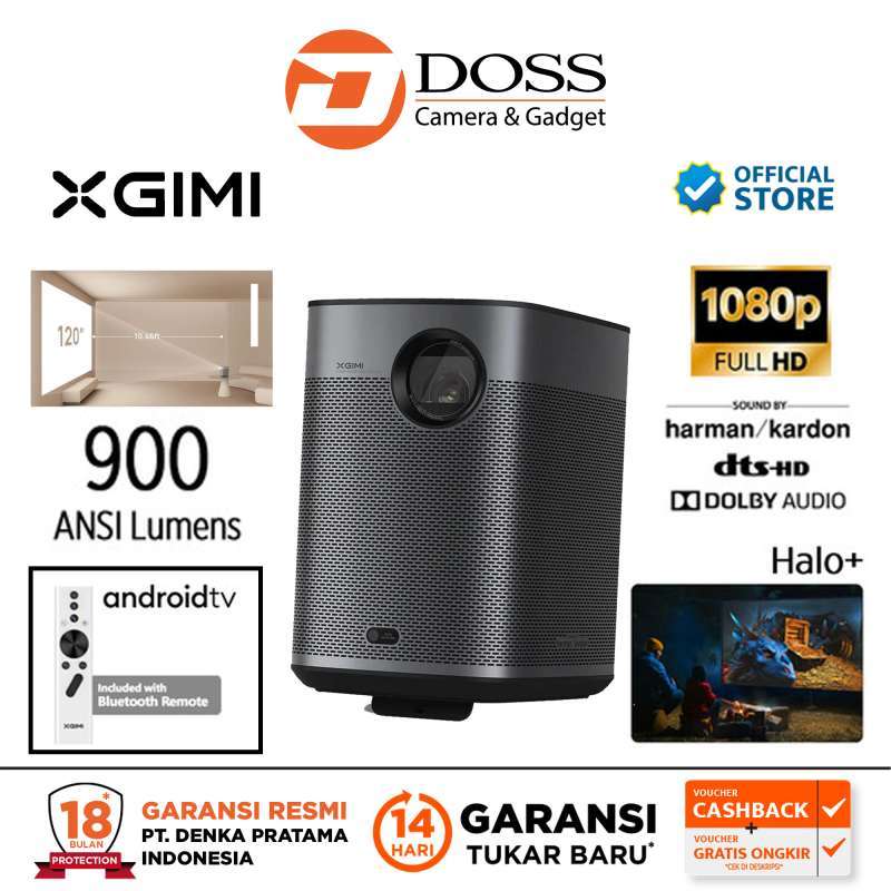 Jual Xgimi Halo+ 900 Ansi Lumens 1080p Fhd Portable Projector Halo Plus