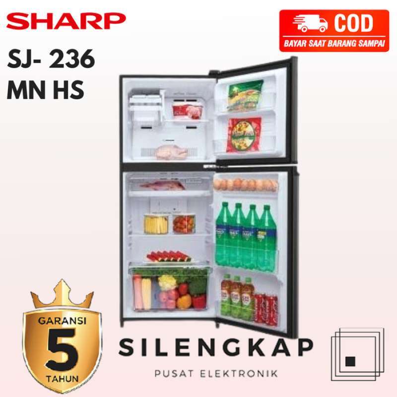 Sharp 236 Promo Kulkas 2 Pintu Sharp Sj-236 Mn-hs No Frost & Low Watt Diskon 23% ...