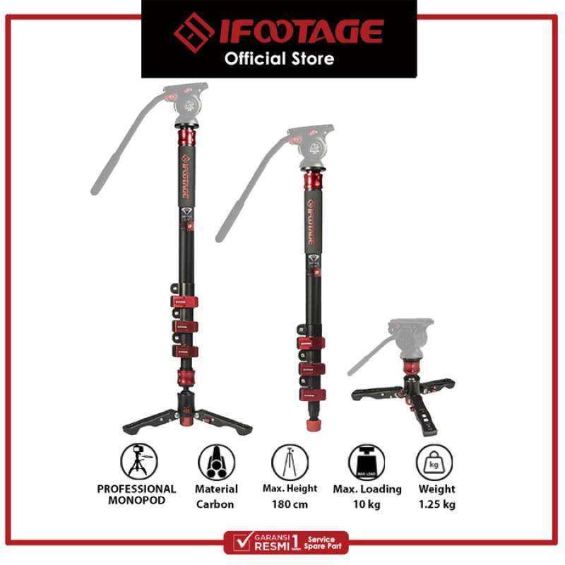 Jual Ifootage Monopod Cobra 2 C180 Ii With Low Profile Monopod Di