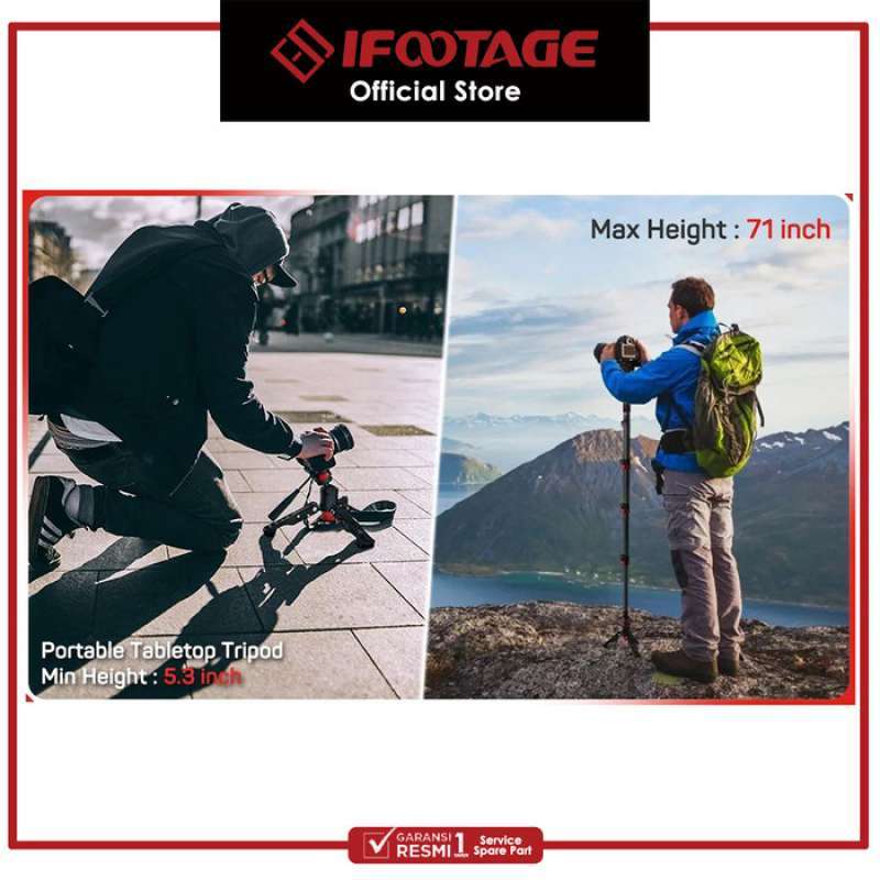 Jual Ifootage Monopod Cobra 2 C180 Ii With Low Profile Monopod Di