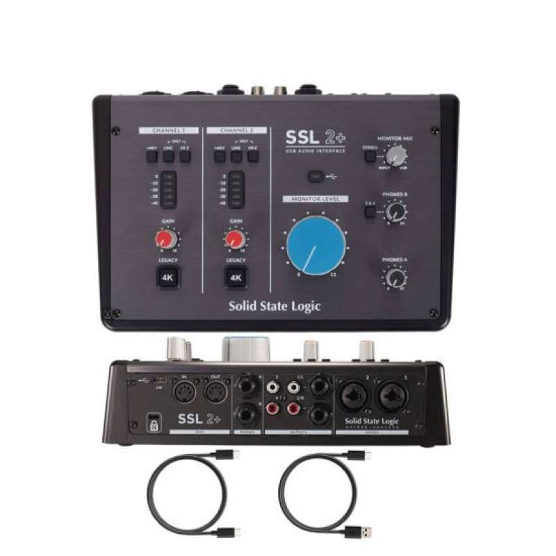 Solid State Logic Ssl 2 SSL 2+ MKII Audio Interface Bundle With