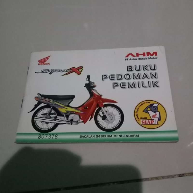 Jual Buku Pedoman Pemilik Manual Book Honda Astrea Supra X 2002 Abu Merah Di Seller Rumix