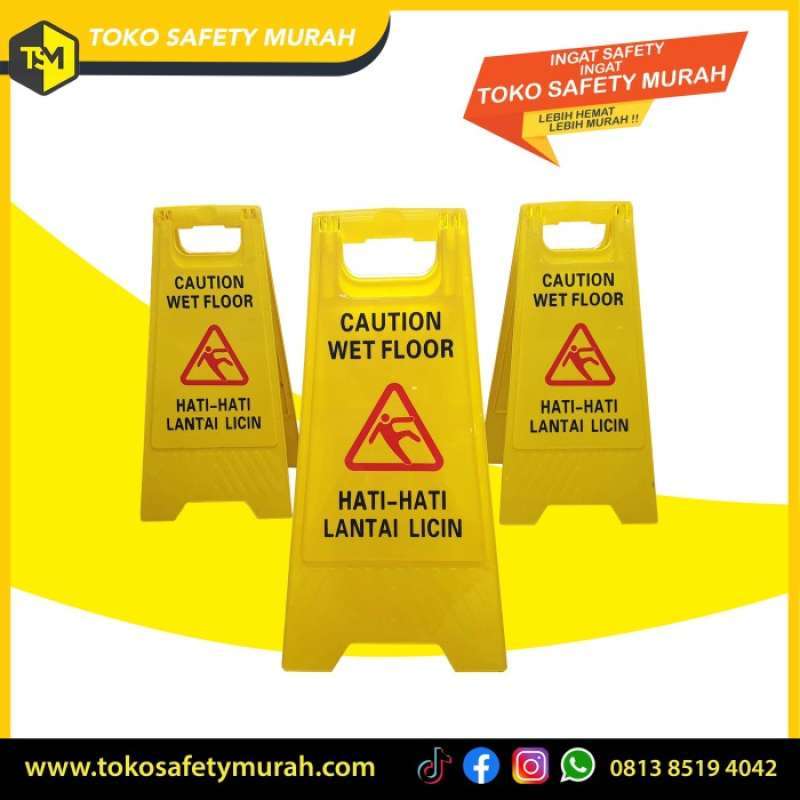 Promo Gojek Papan Kuning Awas Lantai Licin Cleaning Service Kebersihan
