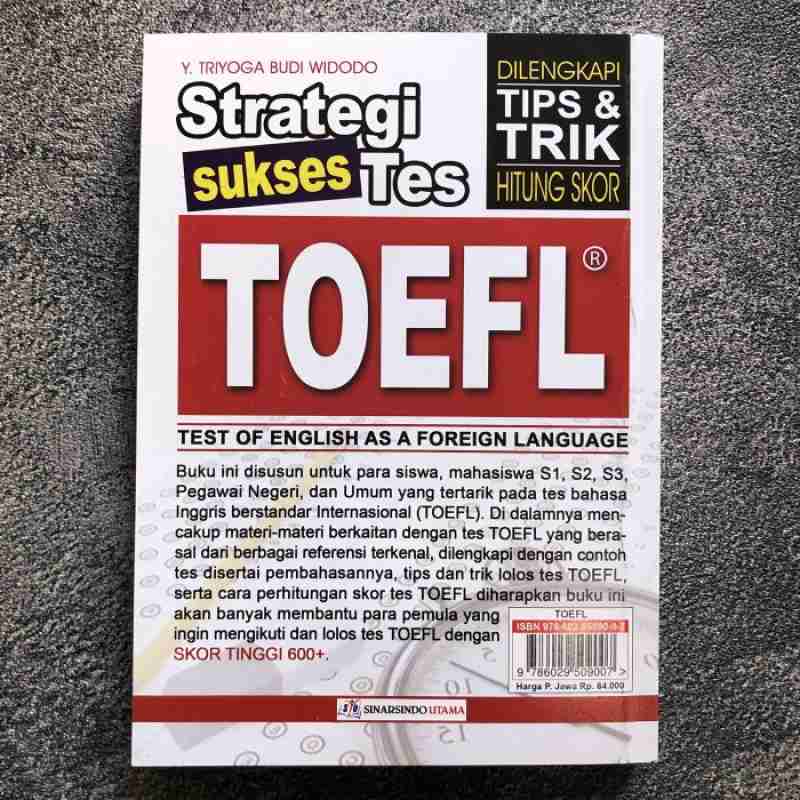 Toefl Success.pdf Jual Buku Strategi Sukses Tes Toefl Best Score 600+ Di Seller Hachi ...