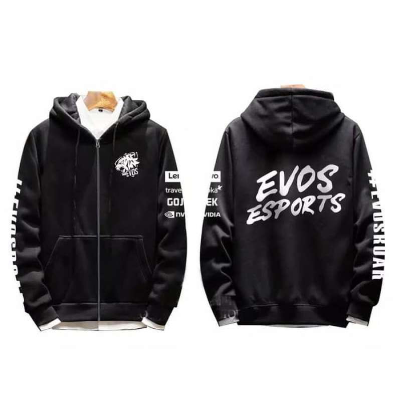 Jaket sweater Hoodie Zipper Logo Evos Esports Roar New 2019 X sponsor