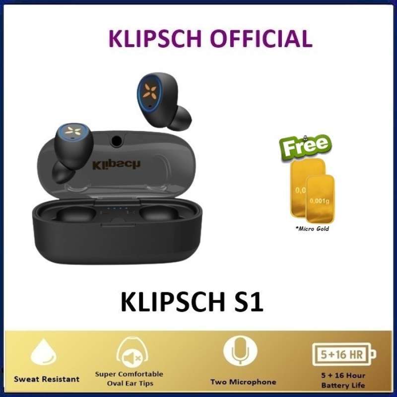 Promo Klipsch S1 True Wureless Earphone With Wireless Charging Pad S 1 Diskon 50 Di Seller Dr Barang Store Rawa Buaya Kota Jakarta Barat Blibli