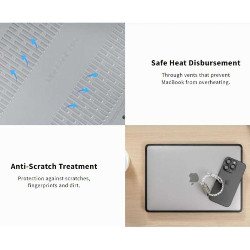 Case Macbook Pro 13/13.6 Air M2 2022 SwitchEasy Defender Cover Casing