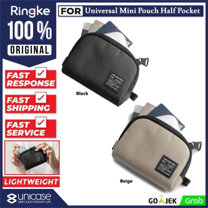 Case Airpods / Mini Pouch Cable Ringke Half Pocket Card Slot Nylon Bag
