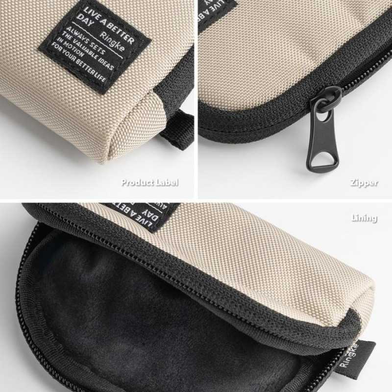 Case Airpods / Mini Pouch Cable Ringke Half Pocket Card Slot Nylon Bag