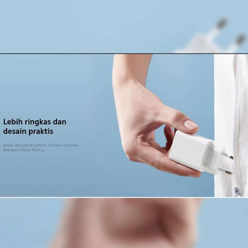 Wall Charger Kepala Adaptor Mini iPhone Xiaomi 20W USB C Fast Charging