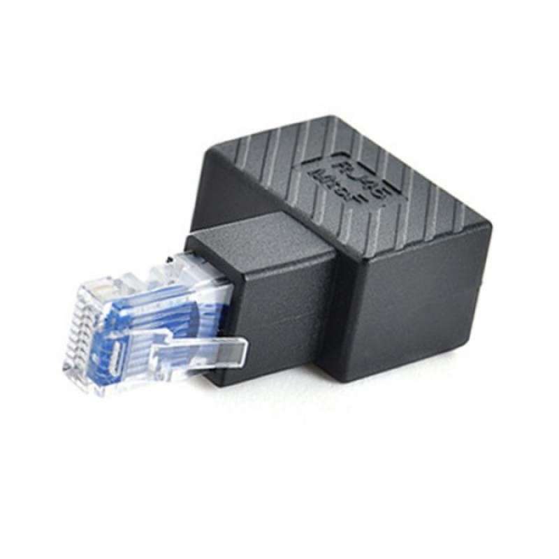 Jual 90 Degree Rj45 Converter Ethernet Network Adapter Extender Multi ...