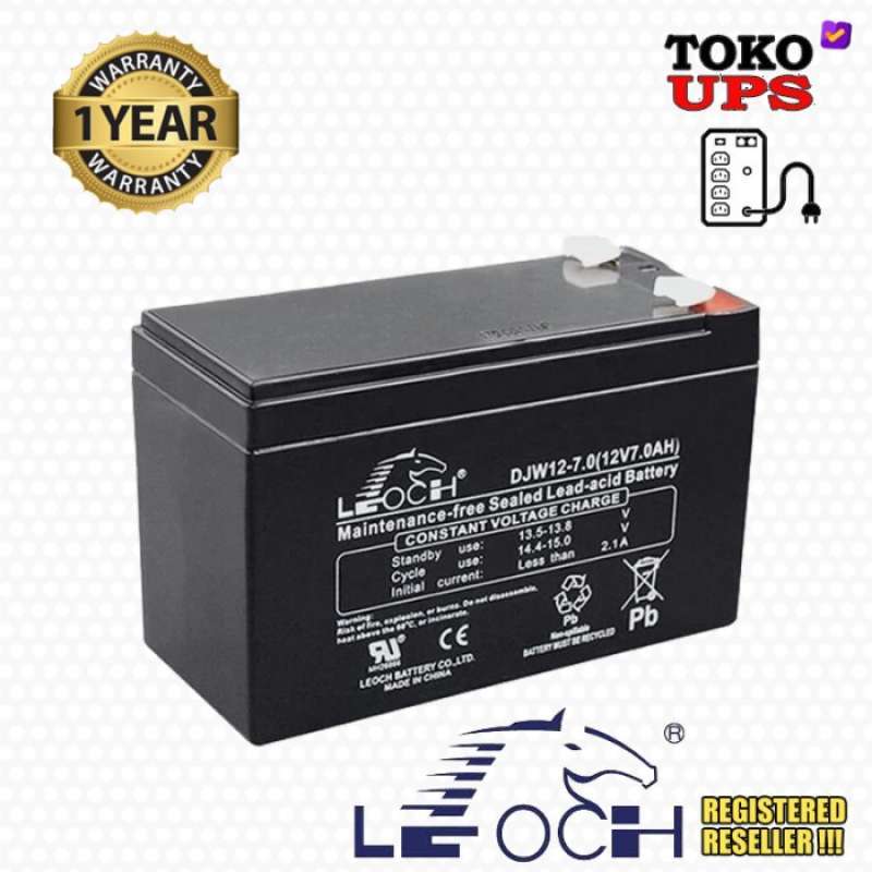 Jual Baterai Apc 12v 7ah Leoch Lp12-7 12v 7ah / 12v 7.2ah / Leoch ...