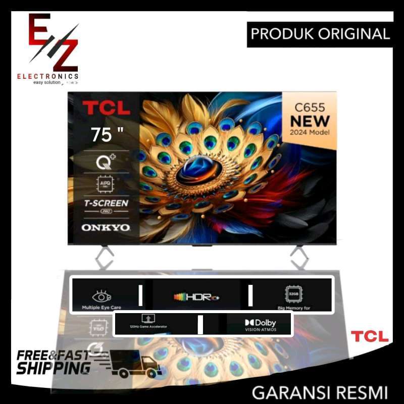 75c655 Promo Tcl 75c655 Led Smart Google Tv 75 Inch - Uhd 4k Hdr - Hands-free ...