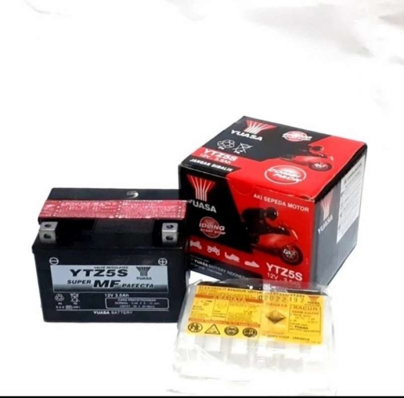 Promo Aki Accu Yamaha R15/xabre Merk Yuasa Ytz5s/gtz5s Diskon 23% Di