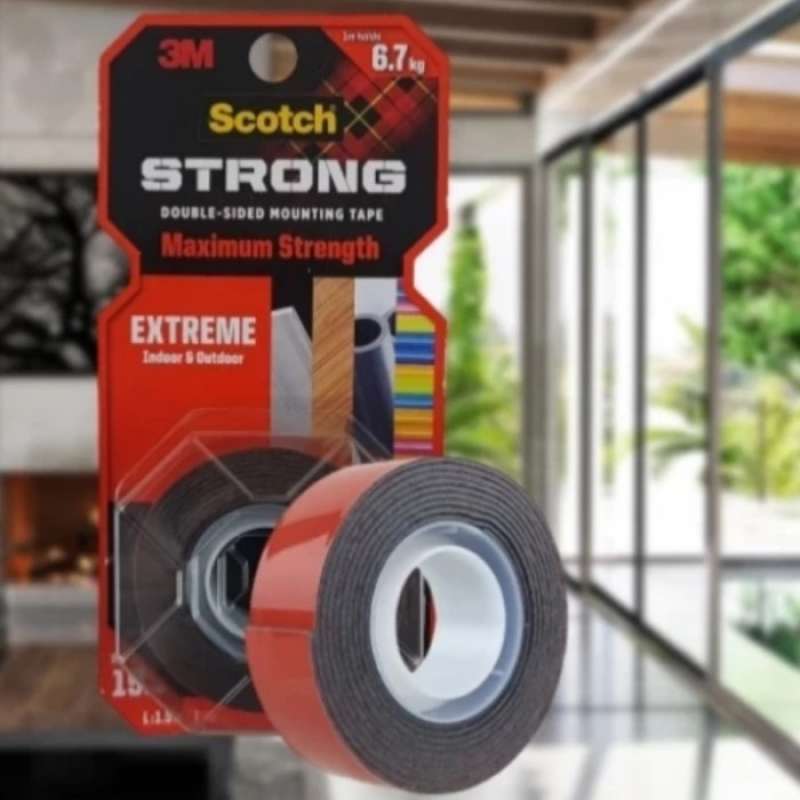 Jual Double Tape Extreme 3m Scotch / Outdoor Mounting Tape 19mm Strong