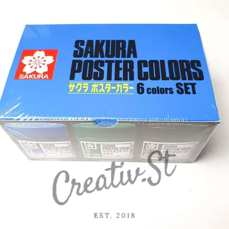 Jual Sakura Poster Color Cat Poster Starter Set 6 X 30 Ml Set 6 Xpw-6 ...