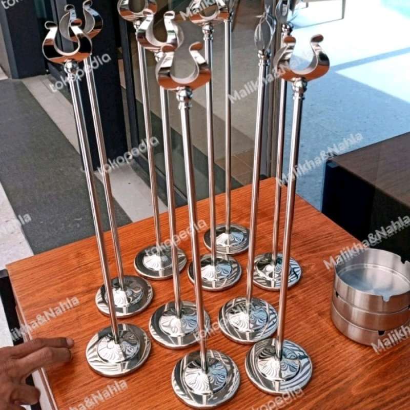 Jual Stainless Steel U Shaped Table Number Place Card Holder Menu Stand