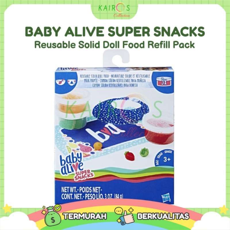 Baby alive super snacks reusable solid doll food refill pack online