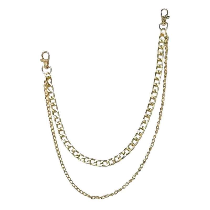 Skylar Double Layer Chain Belt Pants Rantai Celana Jeans Rantai Dompet  Beltchain Pantschain Unisex Handmade Fashion