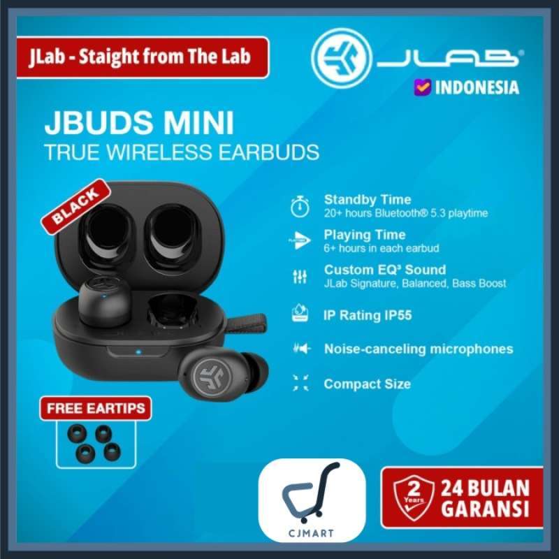 JLab JBuds Mini J Buds Mini True Wireless Bluetooth Smallest TWS