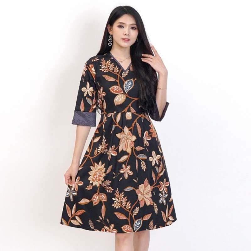 Motif dress batik shop