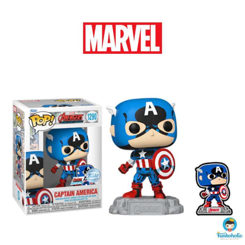 Funko POP! Marvel: Avengers Captain America (SE) #1290