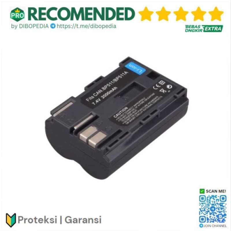 Batteria 1300mAh Per Canon BP-508/511/512 - Per Videocamere MV Series, Ricaricabile - Foto 4