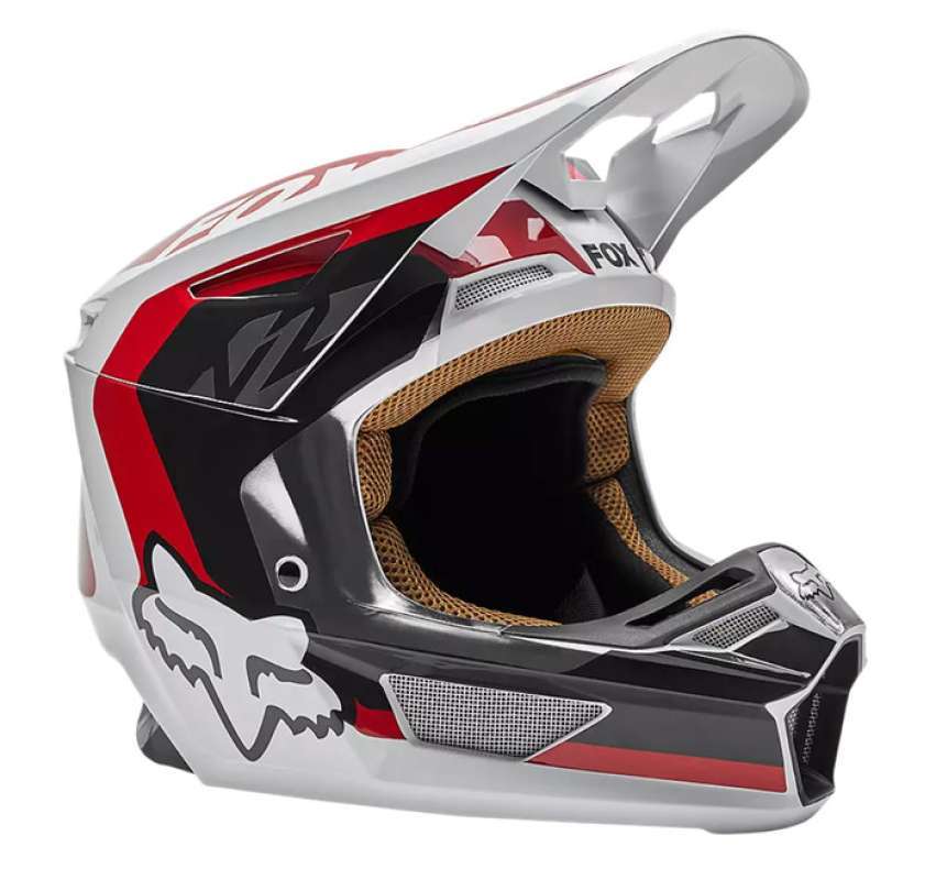 FOX Racing V2 Paddox Helmet, ECE [Red/Black/White]