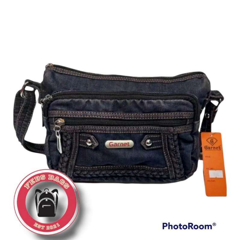 tas levis wanita bahan jeans original garnet