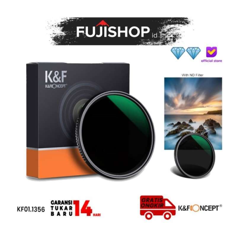 Promo Knf K&f Variable Fader Nd8-nd2000 58mm Mc Variable Nd Filter ...