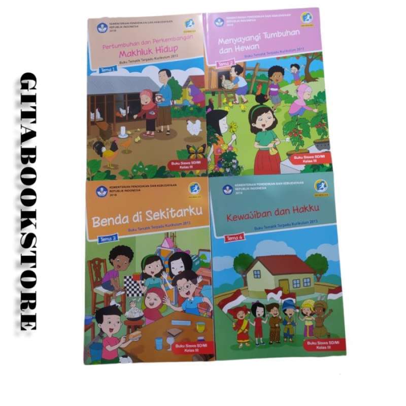 Promo Ori Buku Tematik Dikbud Sd K13 Kelas 3 Tema 1 Sampai 4 Revisi ...