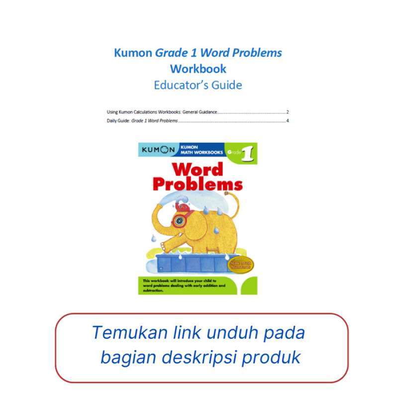 Jual Buku Anak - Kumon - Grade 1 Word Problems Di Seller Circlet ...