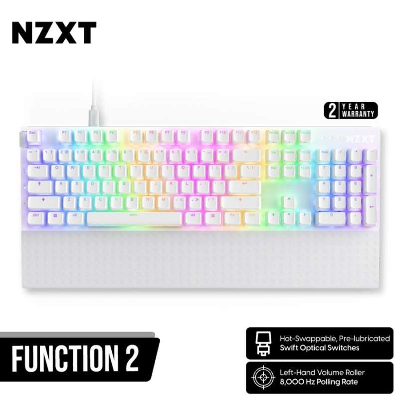 Jual Nzxt Function 2 Wired Gaming Keyboard Optical Switch Pre-lubed ...