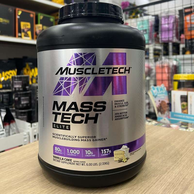 Jual Muscletech Mass Tech Elite Gainer 6 Lbs 2270gr 2.27kg 2.270 Gram ...