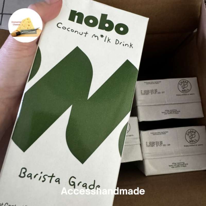 Jual Nobo Coconut Milk Plant Based Barista Grade 1 L 1l 1000ml Susu