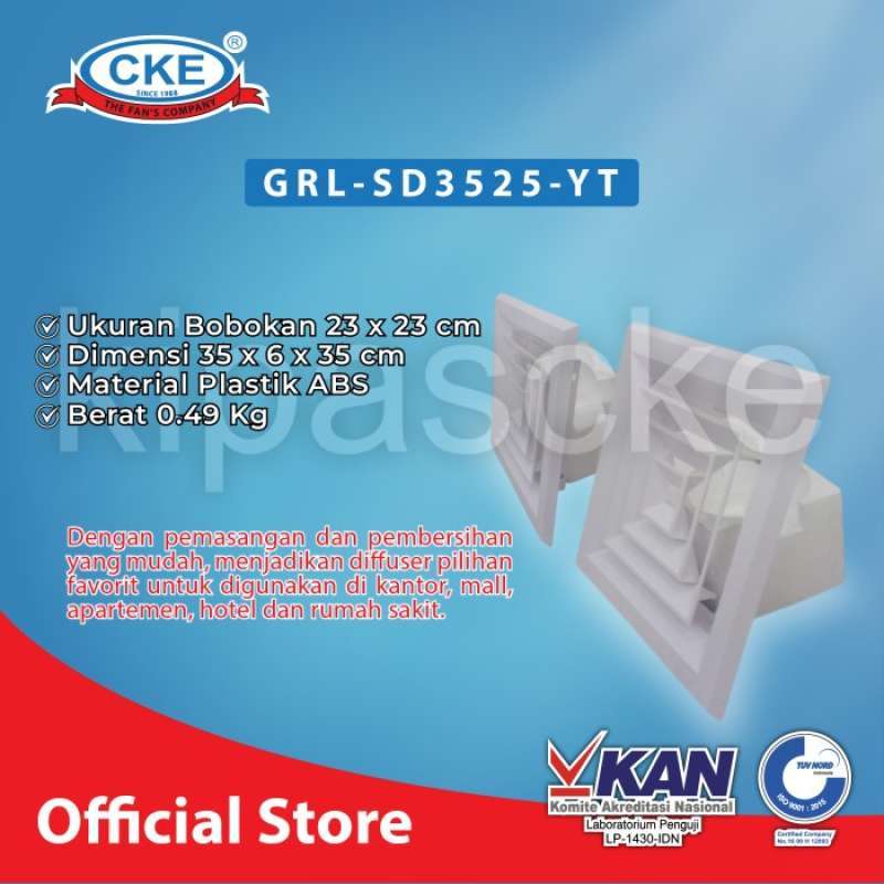 Sad Diffuser Promo Supply Air Diffuser Sad 23cm X 23 Cm Diffuser Ac Ducting Grill ...