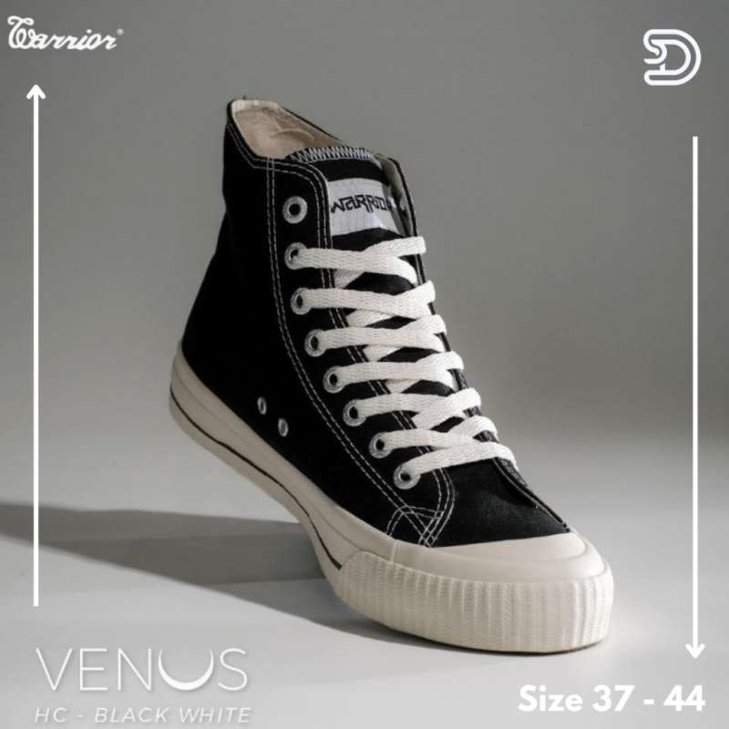 Jual Sepatu Warrior Venus High Cut Sneakers Pria Tali Hitam Putih Size 37 44 Hitam Putih 44 Di Seller Dasa Dharma Pasirjambu Kab. Bandung Blibli