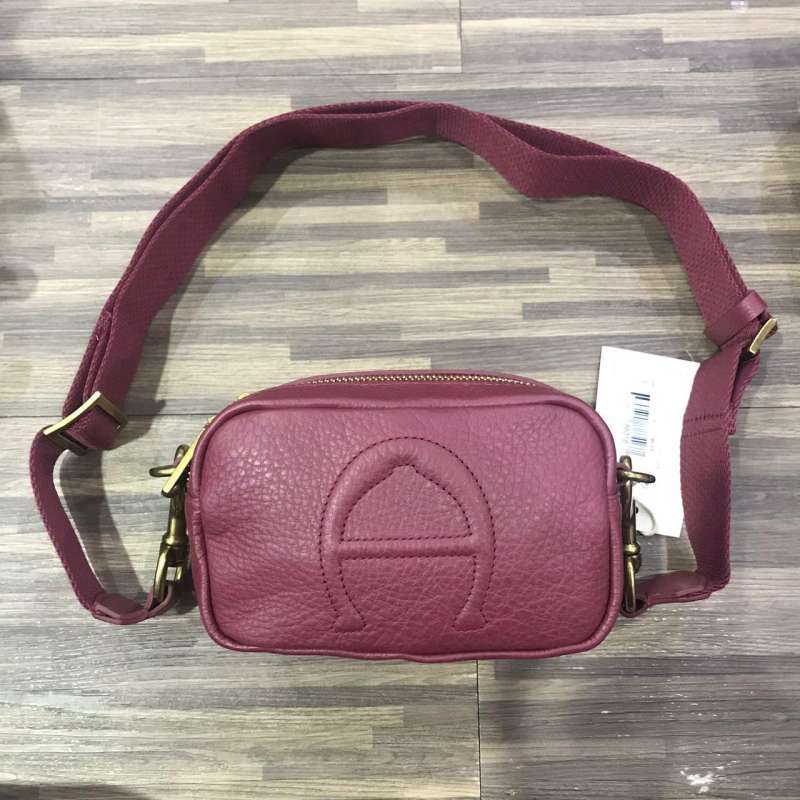 E. Aigner Mini Adeline Camera Bag in Cordovan Maroon