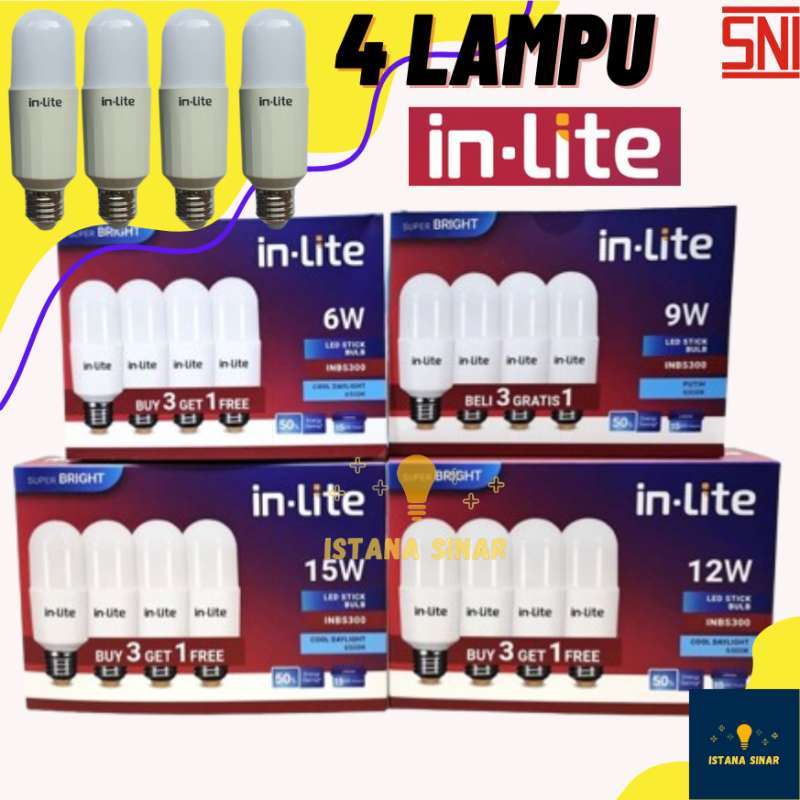 Jual In Lite Bulb Stick 9 Watt 💯 Harga Murah & Kualitas Terbaik April 2026