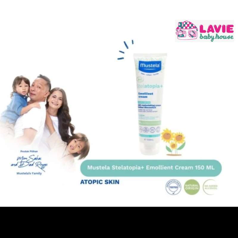 Promo Mustela Stelatopia+ Emollient Cream 150 Ml Lotion Bayi