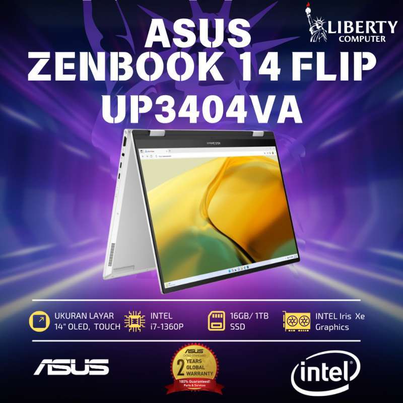 Jual Asus Zenbook 14 Flip Up3404va-oleds712 /core I7-1360p Evo