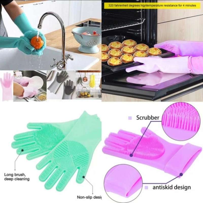 Jual Sarung Tangan Cuci Piring Karet Dishwasher Dishwashing Gloves