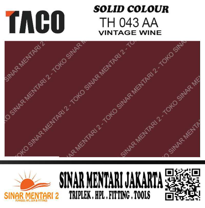 Jual Taco Hpl Th 043 Aa Vintage Wine Di Seller Toko Sinar Mentari 2 ...