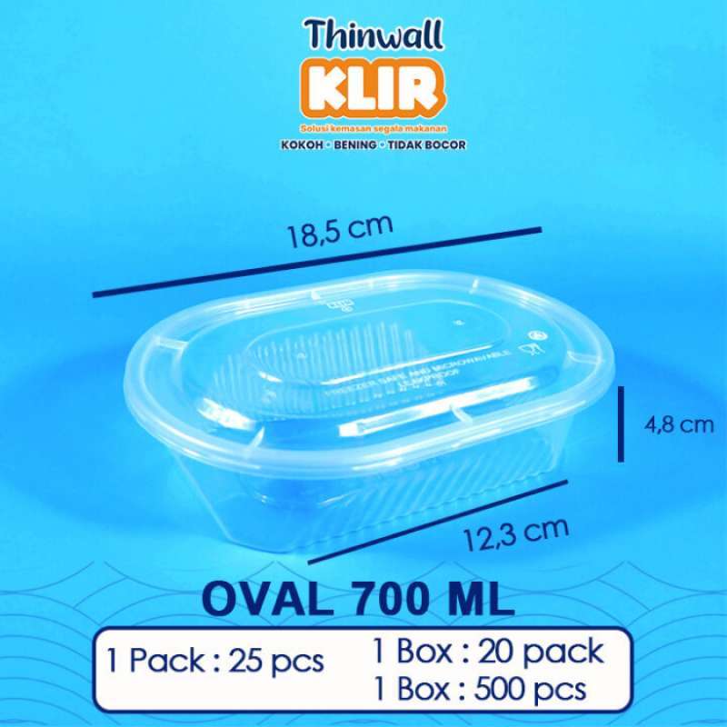 THINWALL 700ml OVAL