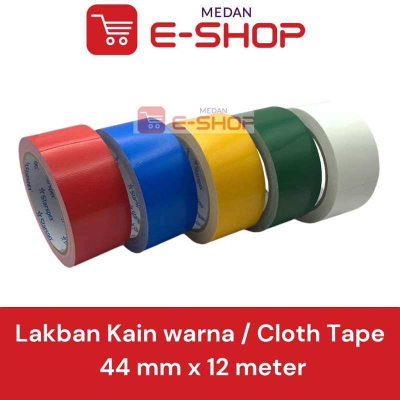 Jual Lakban Kain Warna Cloth Tape Starspex 44 Mm Inch X 12