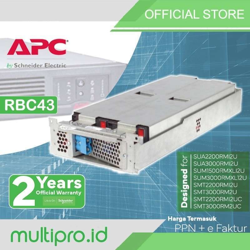 Jual Ups Apc Rbc43 Replacement Battery Cartridge Di Seller Multipro.id ...