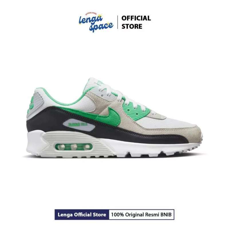 Jual Sepatu Sneakers Pria Nike Air Max 90 White Spring Green Low